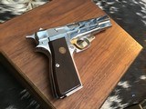 1978 Belgium Browning 100 Ann. Hi-Power Pistol, Nickel, Cased Stunning, Trades Welcome - 11 of 22