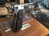 1978 Belgium Browning 100 Ann. Hi-Power Pistol, Nickel, Cased Stunning, Trades Welcome - 16 of 22