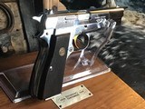 1978 Belgium Browning 100 Ann. Hi-Power Pistol, Nickel, Cased Stunning, Trades Welcome - 9 of 22