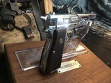 1978 Belgium Browning 100 Ann. Hi-Power Pistol, Nickel, Cased Stunning, Trades Welcome - 12 of 22