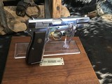 1978 Belgium Browning 100 Ann. Hi-Power Pistol, Nickel, Cased Stunning, Trades Welcome - 2 of 22