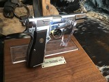 1978 Belgium Browning 100 Ann. Hi-Power Pistol, Nickel, Cased Stunning, Trades Welcome - 19 of 22