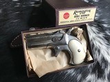 Remington model 95 Derringer, Nickel, Ivory, Boxed, .41 RF, TRADES WELCOME - 3 of 16