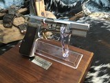 Belgium Browning 100 Year Anniversary Hi-Power Pistol, Nickel, Cased, Gorgeous, Trades Welcome - 3 of 22