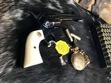 1989 Colt SAA, 44-40, 4 3/4 inch,Royal Blue, Factory Ivory Grips W/Colt Letter, Custom Shop Beauty, Boxed, Trades Welcome! - 25 of 25