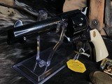 1989 Colt SAA, 44-40, 4 3/4 inch,Royal Blue, Factory Ivory Grips W/Colt Letter, Custom Shop Beauty, Boxed, Trades Welcome! - 19 of 25