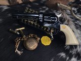 1989 Colt SAA, 44-40, 4 3/4 inch,Royal Blue, Factory Ivory Grips W/Colt Letter, Custom Shop Beauty, Boxed, Trades Welcome! - 17 of 25