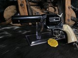 1989 Colt SAA, 44-40, 4 3/4 inch,Royal Blue, Factory Ivory Grips W/Colt Letter, Custom Shop Beauty, Boxed, Trades Welcome! - 5 of 25
