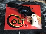 1961 Colt Python First Year 4 inch, Ivory & Wood Grips, Boxed, Trades Welcome - 6 of 25