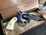 1961 Colt Python First Year 4 inch, Ivory & Wood Grips, Boxed, Trades Welcome - 8 of 25