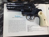 1961 Colt Python First Year 4 inch, Ivory & Wood Grips, Boxed, Trades Welcome - 7 of 25