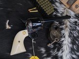 1993 Colt SAA
Third Gen, .357 Mag, 7.5 inch, Ivory Grips, Boxed, Gorgeous Unfired Condition, Trades Welcome! - 15 of 22