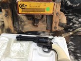 1987 Colt Custom Shop SAA, 4 3/4 inch, .45 Colt, preban Elephant Ivory Grips, Unfired, Gorgeous, Trades Welcome! - 10 of 25