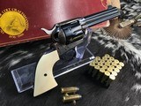 1987 Colt Custom Shop SAA, 4 3/4 inch, .45 Colt, preban Elephant Ivory Grips, Unfired, Gorgeous, Trades Welcome! - 7 of 25