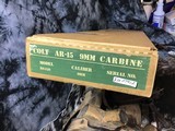 NOS 1990 Colt AR-15 Model R 6450, 9MM, Green Label Boxed, 3 Mags, Rare & Unfired. Trades Welcome - 2 of 24