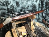 1919 Mfg. Winchester Model 1885 High Wall Musket W/ Winchesters Famous A5 Scope, .22 LR. Trades Welcome! - 6 of 21
