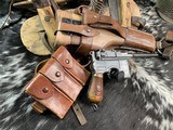 1920 C96 Mauser Red 9 Broomhandle, 9mm, Full Rig, No Import Marking, Trades Welcome! - 5 of 25