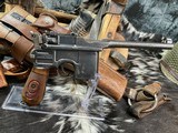 1920 C96 Mauser Red 9 Broomhandle, 9mm, Full Rig, No Import Marking, Trades Welcome! - 8 of 25