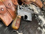 1920 C96 Mauser Red 9 Broomhandle, 9mm, Full Rig, No Import Marking, Trades Welcome! - 17 of 25