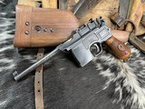 1920 C96 Mauser Red 9 Broomhandle, 9mm, Full Rig, No Import Marking, Trades Welcome! - 11 of 25
