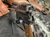 1920 C96 Mauser Red 9 Broomhandle, 9mm, Full Rig, No Import Marking, Trades Welcome! - 12 of 25