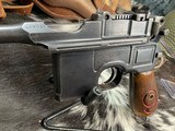 1920 C96 Mauser Red 9 Broomhandle, 9mm, Full Rig, No Import Marking, Trades Welcome! - 13 of 25