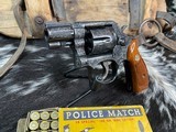1977 Smith & Wesson model 10-7 Snubby, 100% Hand Engraved, W/ Box, Gorgeous & Unique Carry Revolver , Trades Welcome! - 7 of 24