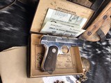 1928 Mfg. 1908 Colt Hammerless, .380 acp., Nickel W/Box, Trades Welcome! - 5 of 23