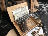 1928 Mfg. 1908 Colt Hammerless, .380 acp., Nickel W/Box, Trades Welcome!
