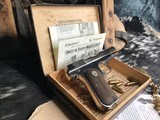 1928 Mfg. 1908 Colt Hammerless, .380 acp., Nickel W/Box, Trades Welcome! - 9 of 23