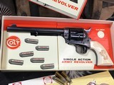Colt SAA Second Generation in Stagecoach box, .45 Colt, Carved Ivory Grips, Trades Welcome, - 4 of 25