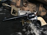 Colt SAA Second Generation in Stagecoach box, .45 Colt, Carved Ivory Grips, Trades Welcome, - 20 of 25