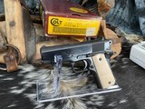 Colt Officers ACP Model, .45 acp, Ivory Grips, Colt Archives Letter, Boxed, Gorgeous, Trades Welcome! - 1 of 25
