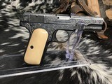 Colt 1903 Hammerless, Engraved W/Ivory Grips, .32 acp, Cased.Trades Welcome - 23 of 25