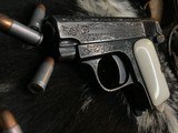 1908 Colt Vest Pocket 25, Engraved W/Ivory Grips, 25acp. - 8 of 15