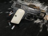 1908 Colt Vest Pocket 25, Engraved W/Ivory Grips, 25acp. - 3 of 15