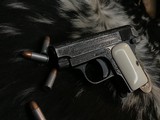 1908 Colt Vest Pocket 25, Engraved W/Ivory Grips, 25acp. - 4 of 15