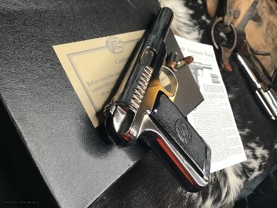 1914 Mfg. Savage .380 Pistol, Rare Nickel Finish Gun, Factory Letter, Boxed - Image 25 of 25