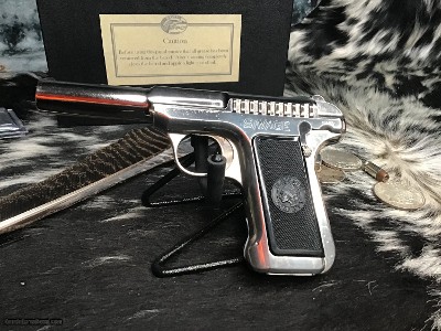 1914 Mfg. Savage .380 Pistol, Rare Nickel Finish Gun, Factory Letter, Boxed - Image 18 of 25