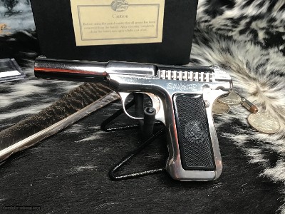 1914 Mfg. Savage .380 Pistol, Rare Nickel Finish Gun, Factory Letter, Boxed - Image 14 of 25