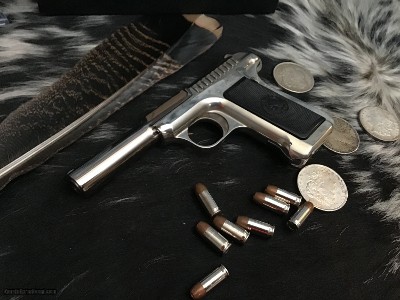 1914 Mfg. Savage .380 Pistol, Rare Nickel Finish Gun, Factory Letter, Boxed - Image 21 of 25