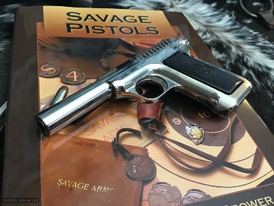 1914 Mfg. Savage .380 Pistol, Rare Nickel Finish Gun, Factory Letter, Boxed - Image 23 of 25