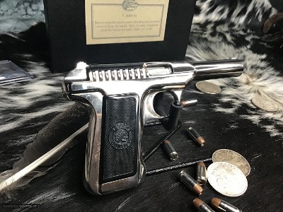 1914 Mfg. Savage .380 Pistol, Rare Nickel Finish Gun, Factory Letter, Boxed - Image 19 of 25