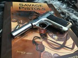 1914 Mfg. Savage .380 Pistol, Rare Nickel Finish Gun, Factory Letter, Boxed - 23 of 25