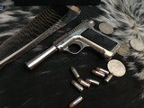 1914 Mfg. Savage .380 Pistol, Rare Nickel Finish Gun, Factory Letter, Boxed - 21 of 25