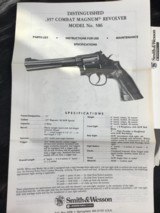 Sold layaway-1982 Smith & Wesson model 586 no-dash,
“Distinguished .357 Combat Magnum Revolver “ Nickel, Boxed, 4 inch. - 8 of 25