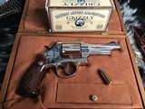 Smith & Wesson model 21 4, Rare Nickel .44 Special N Frame, 1 of Only 225 Produced for Lew Horton