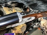 1968 AYA 53 Deluxe Sidelock Ejector Game Gun, 12 Ga. W/Case, Rose & Scroll Hand Engraved - 13 of 25