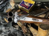 1968 AYA 53 Deluxe Sidelock Ejector Game Gun, 12 Ga. W/Case, Rose & Scroll Hand Engraved - 14 of 25