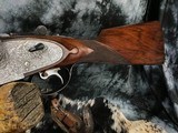 1968 AYA 53 Deluxe Sidelock Ejector Game Gun, 12 Ga. W/Case, Rose & Scroll Hand Engraved - 10 of 25